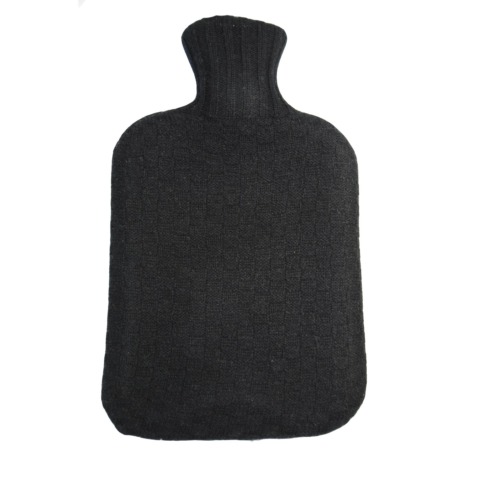 Black Knitted Hot Water Bottle