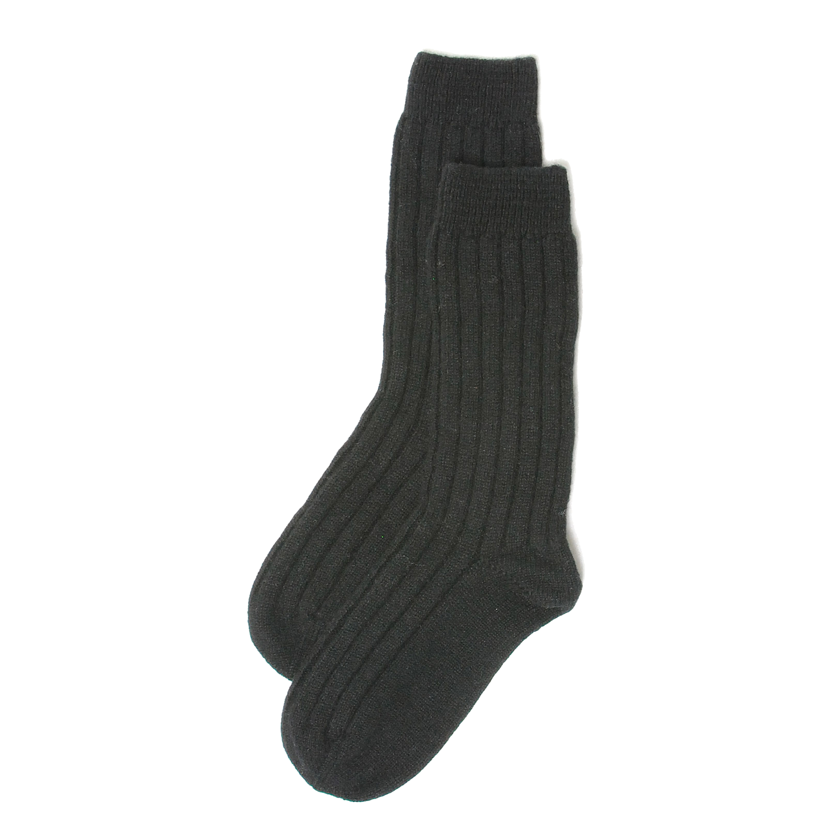 Cashmere Ribbed Bed Socks