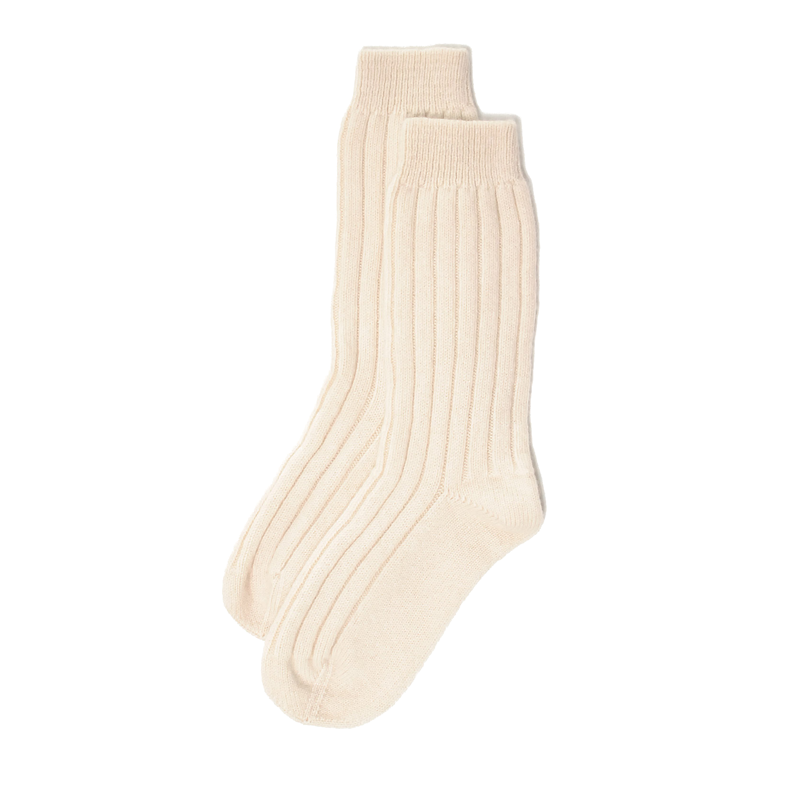 Cashmere Ribbed Bed Socks