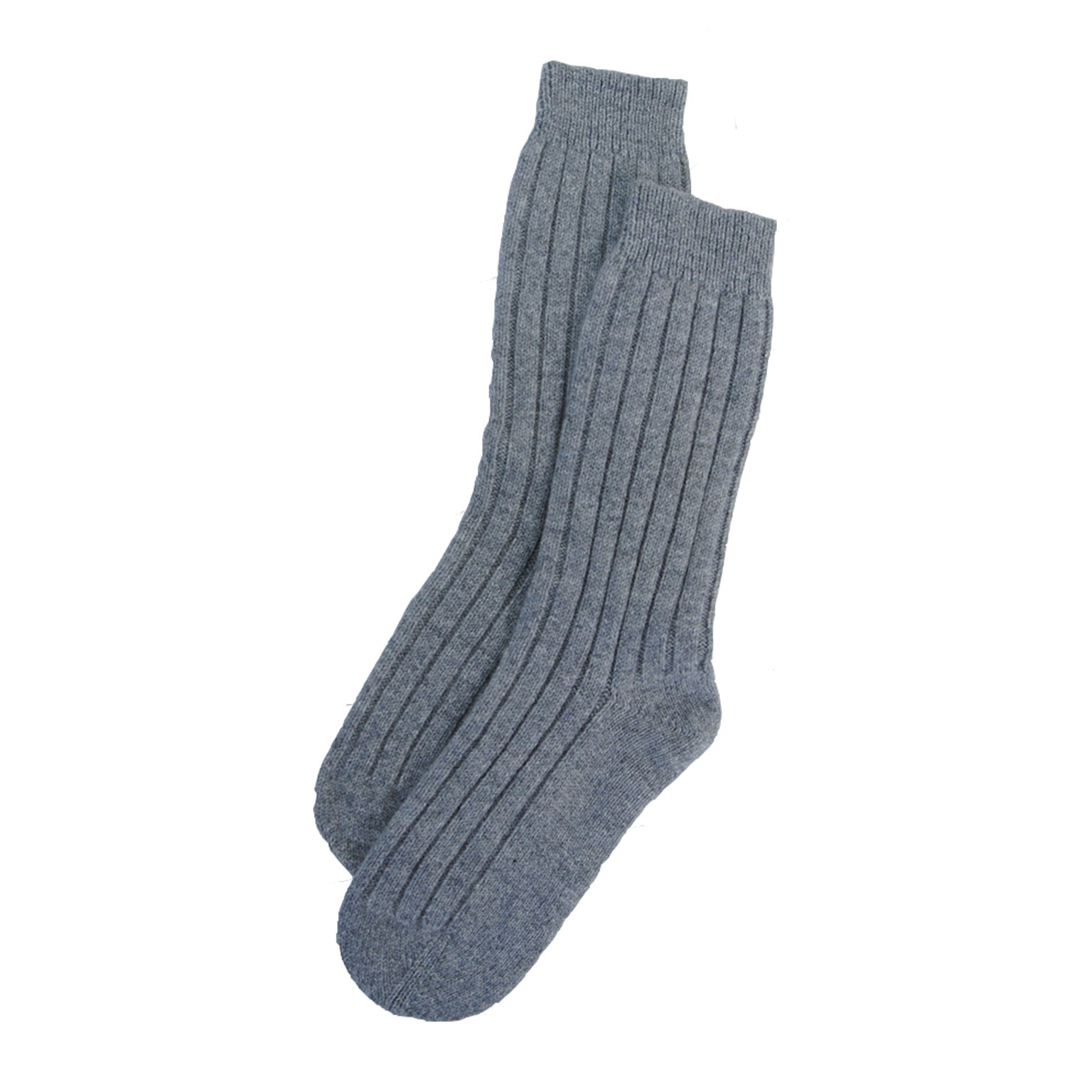 Cashmere Ribbed Bed Socks