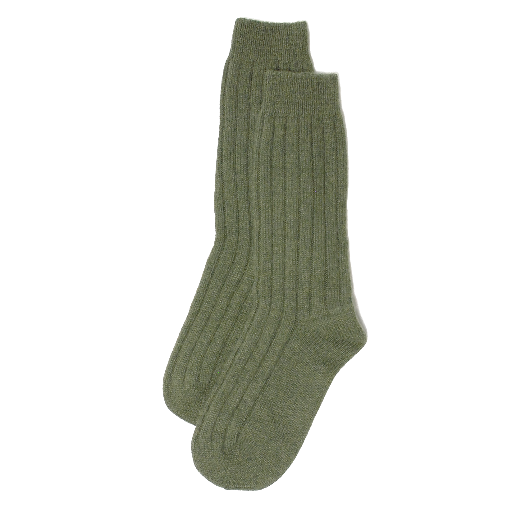 Cashmere Ribbed Bed Socks
