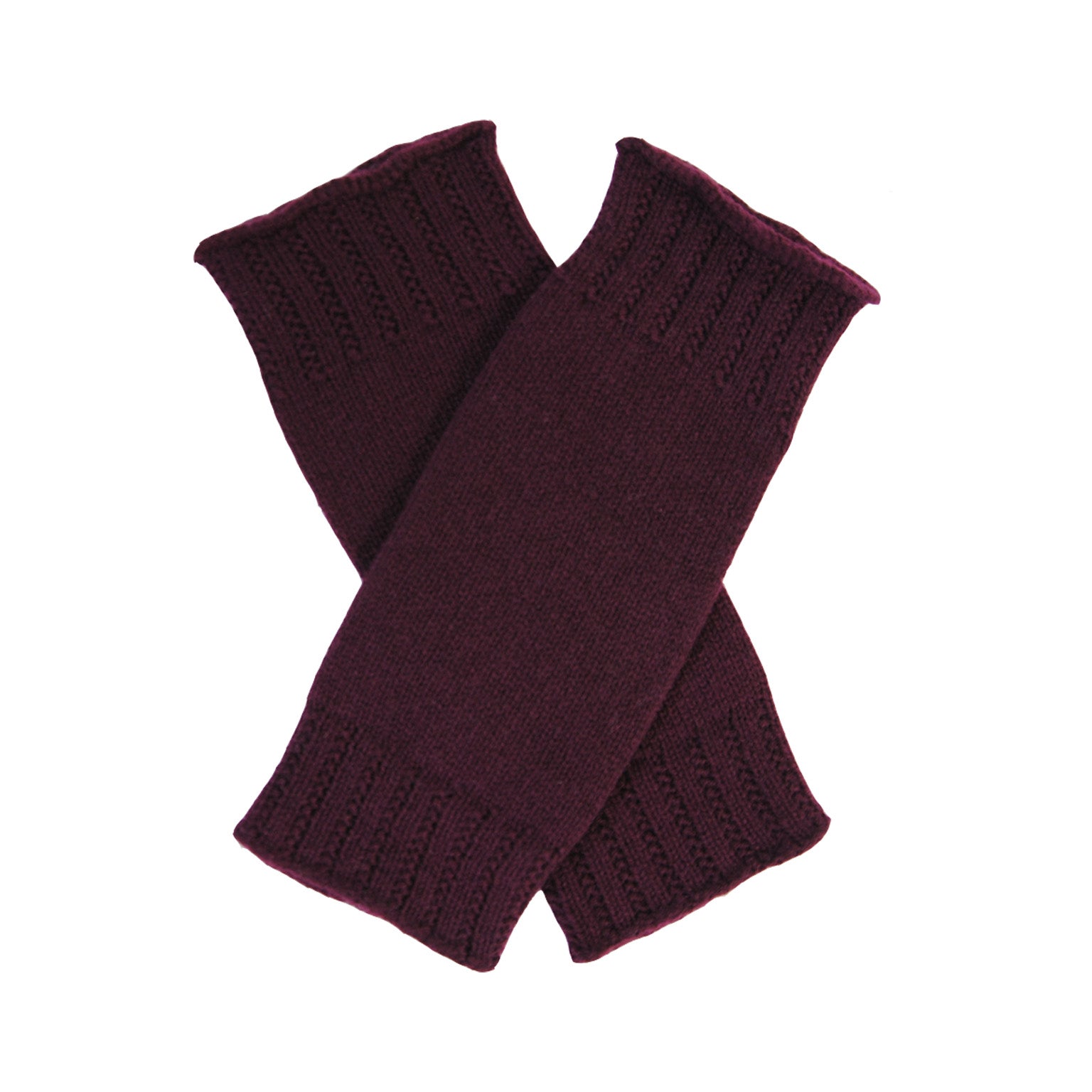 Cashmere Plum Wrist Warmers