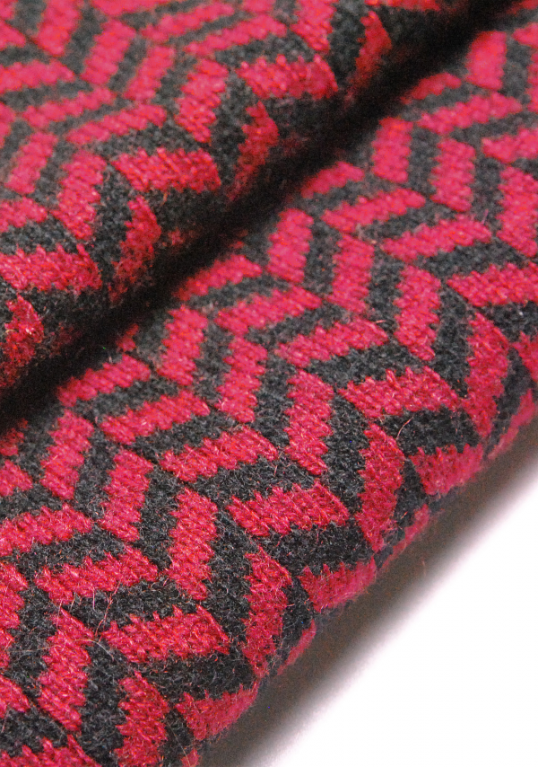 Cashmere Black & Wine Shoulder Poncho