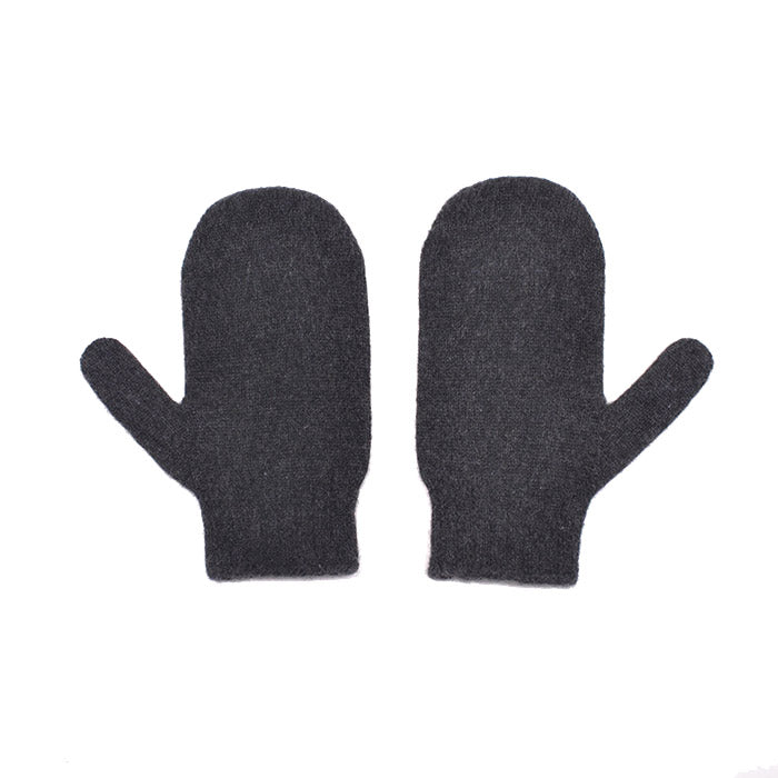 Cashmere Charcoal Mittens