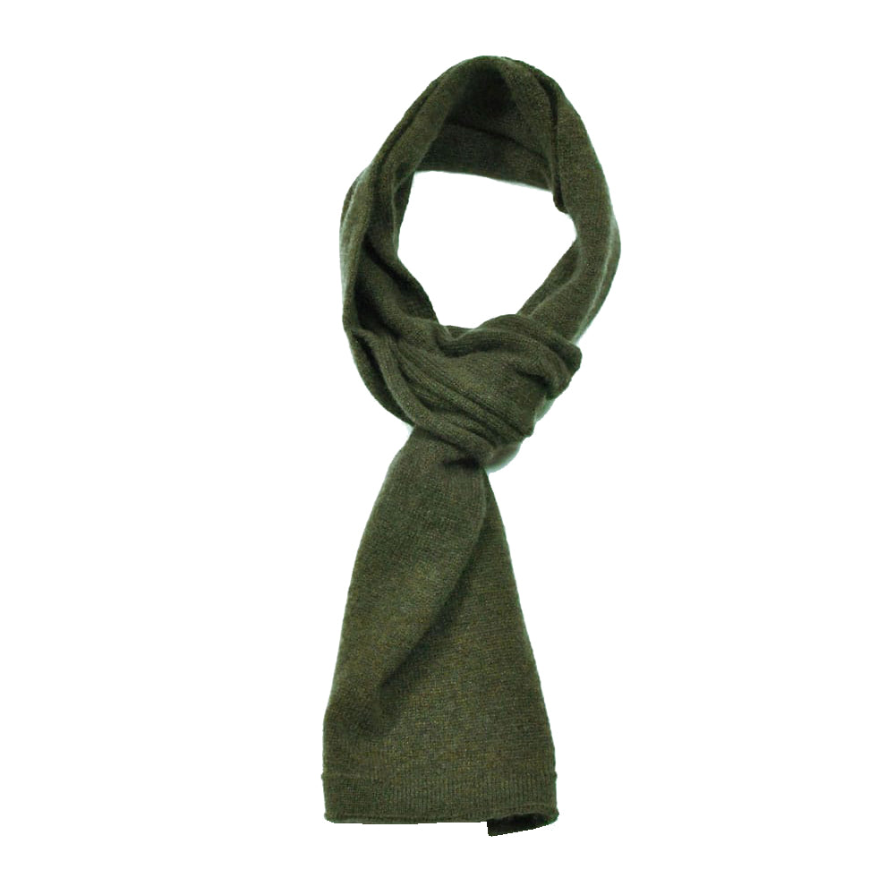 Cashmere Khaki Green Mini Scarf