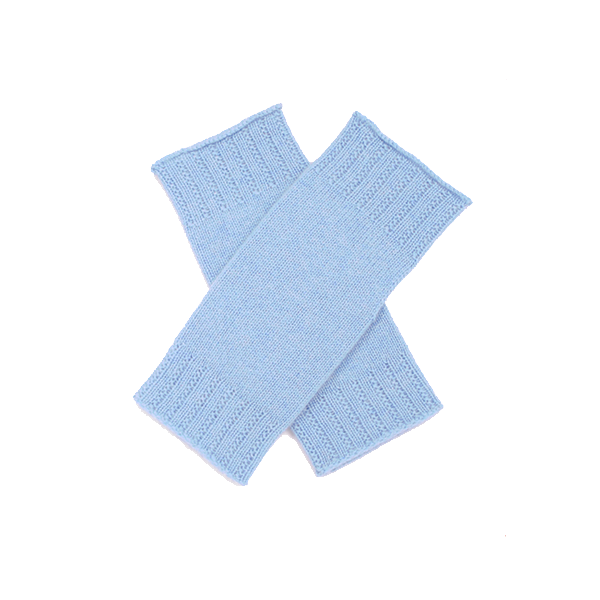 Cashmere Blue Wrist Warmers