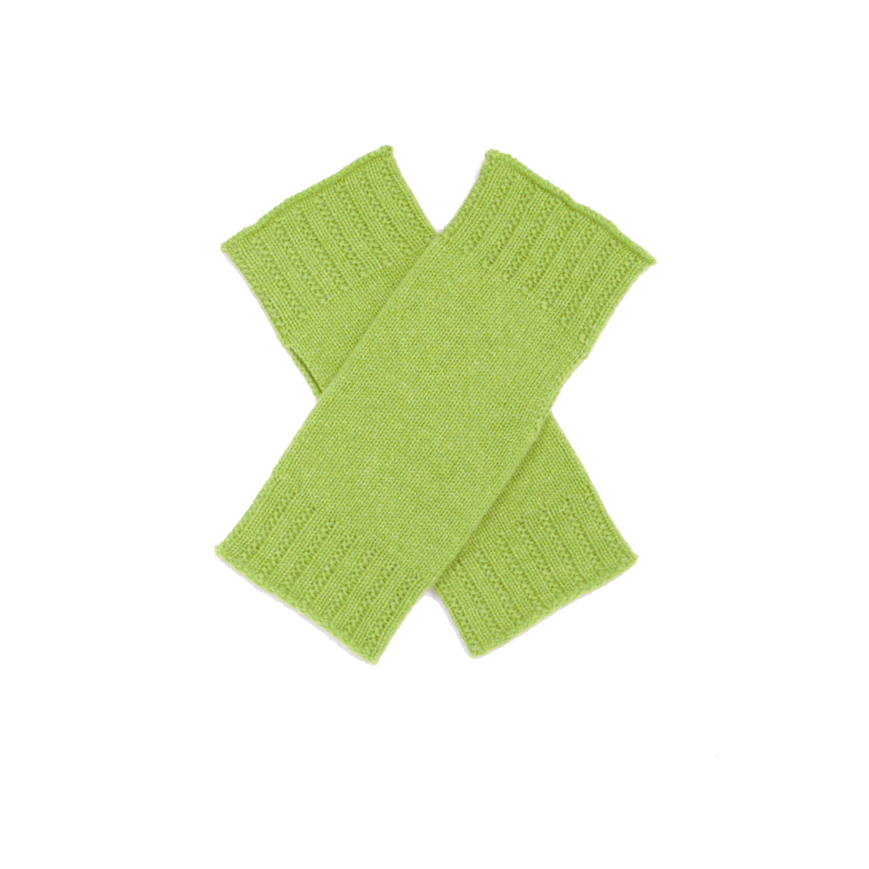 Cashmere Lime Green Wrist Warmers