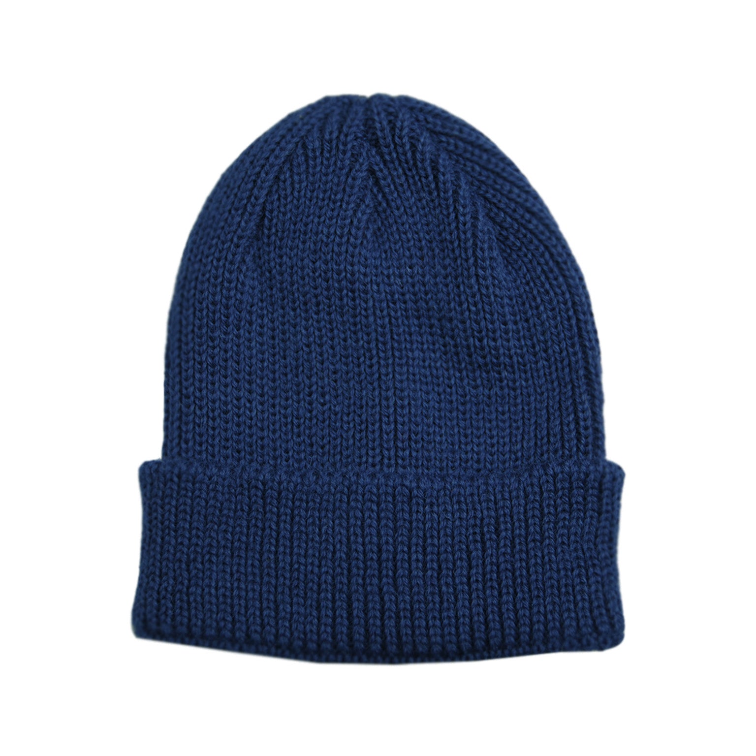 blue knit beanie