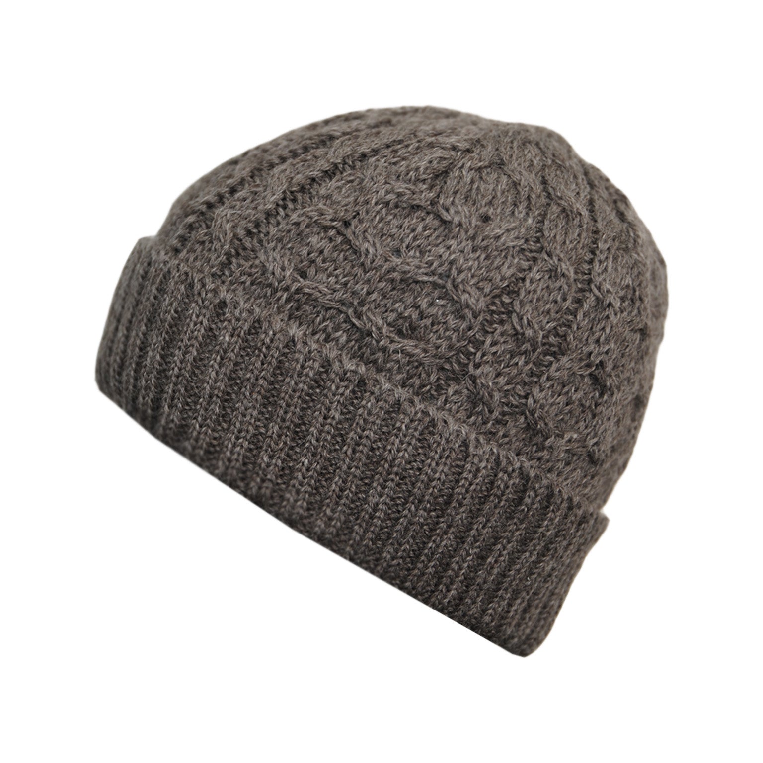 Grey knit beanie