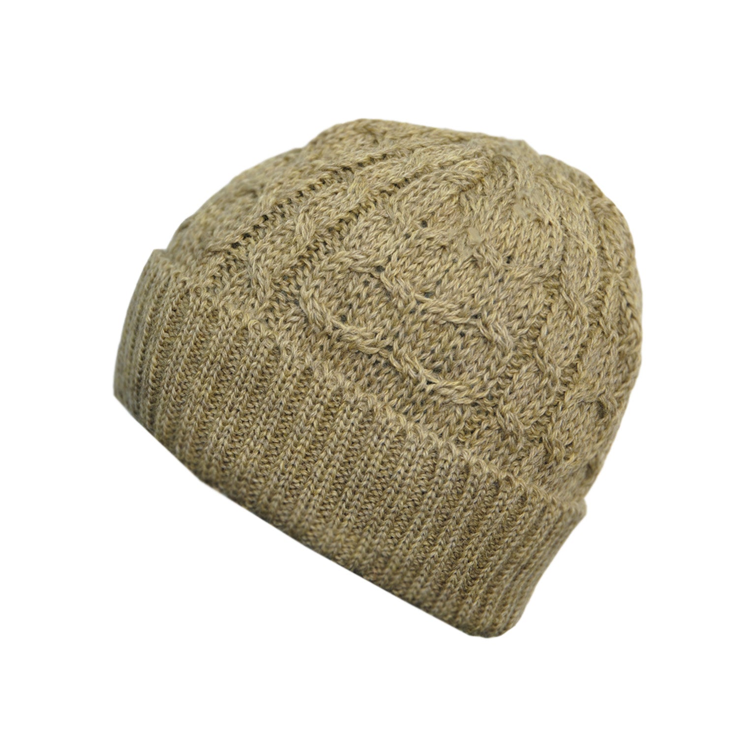 Green knit beanie