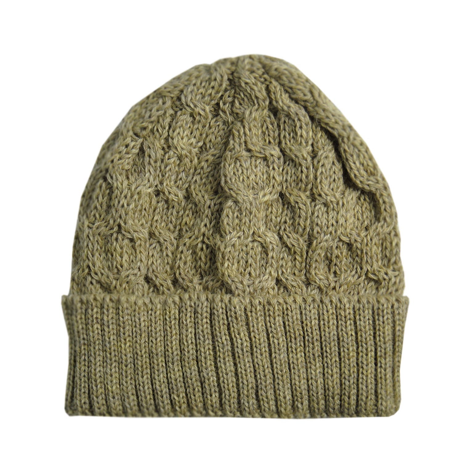 Green knit beanie