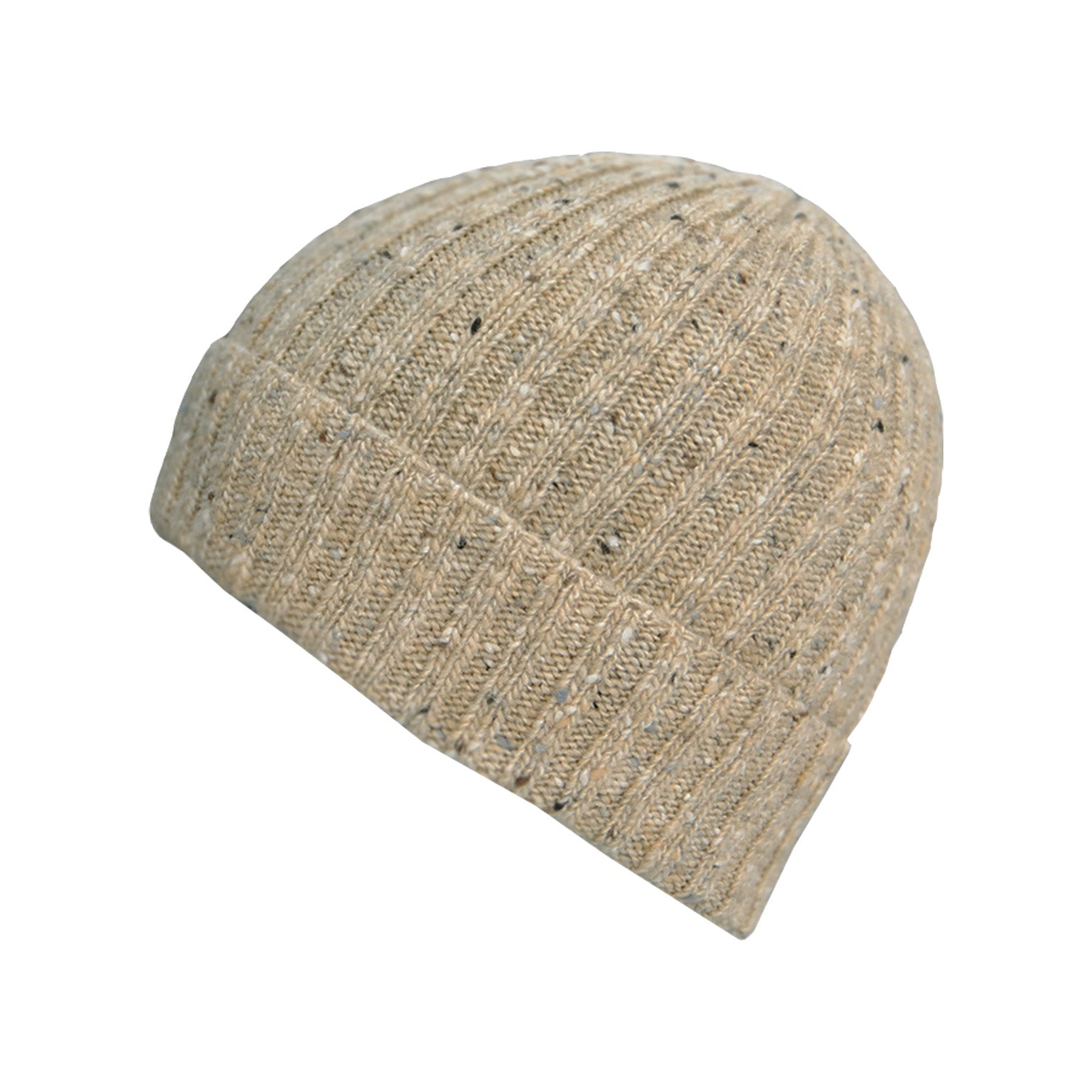 Beige knit beanie