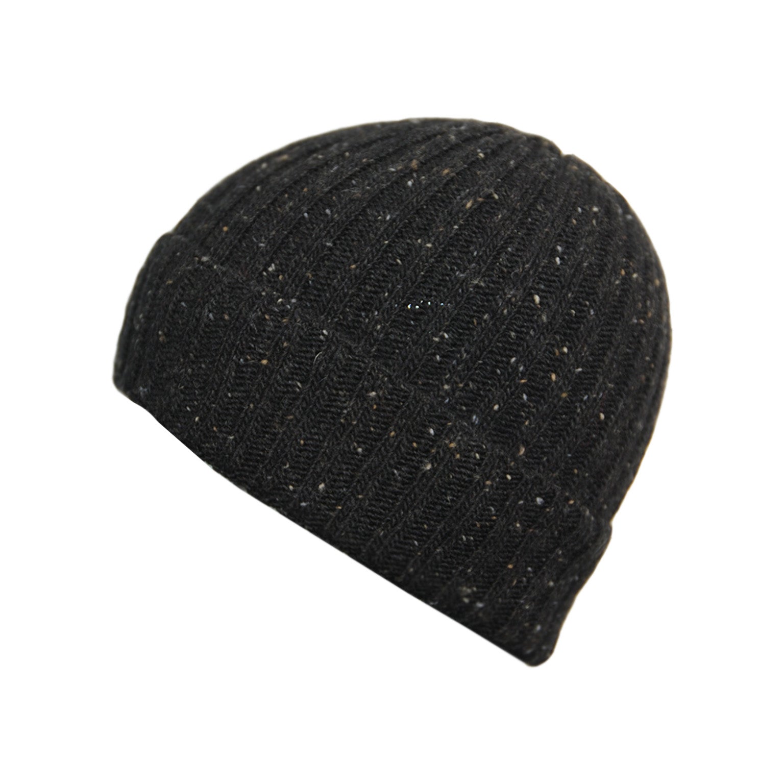 black knit beanie