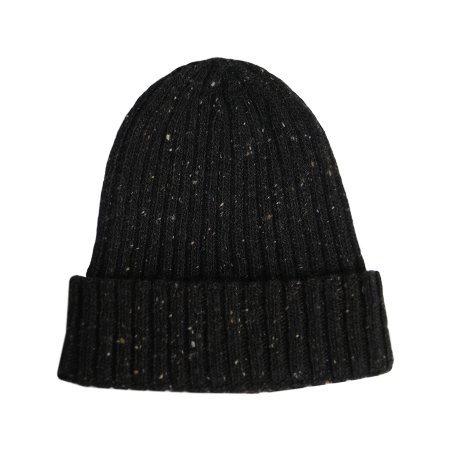 black knit beanie