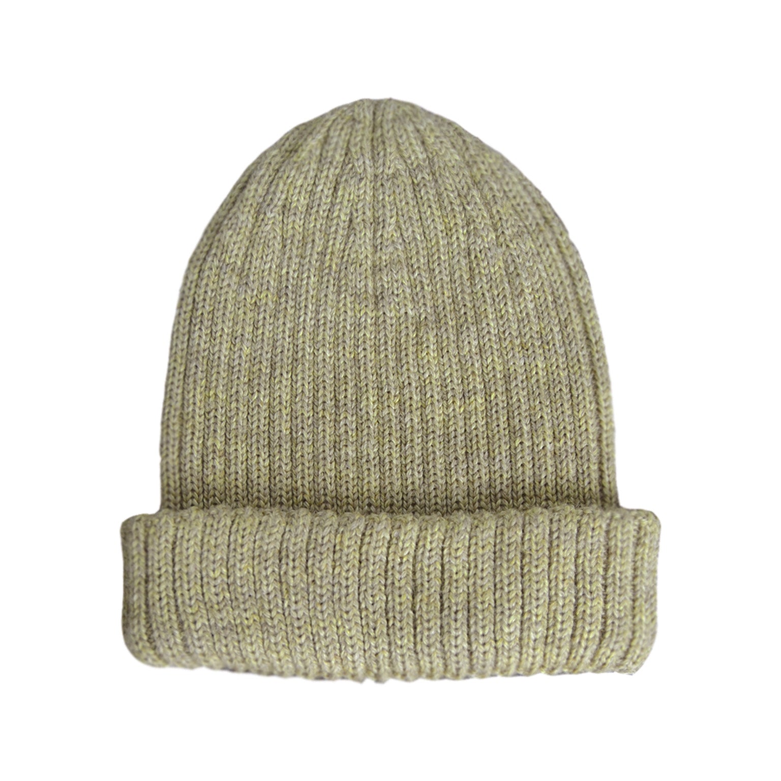 green knitted beanie