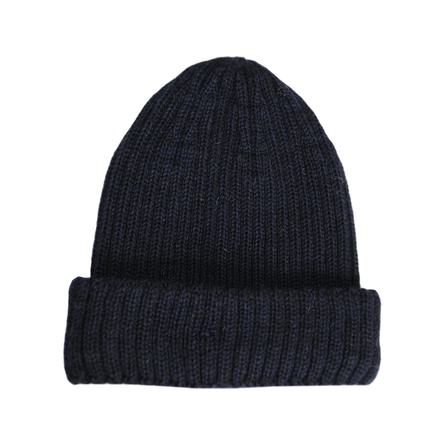 navy knitted beanie