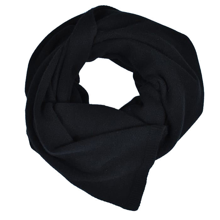 Cashmere Large Black Stole Wrap