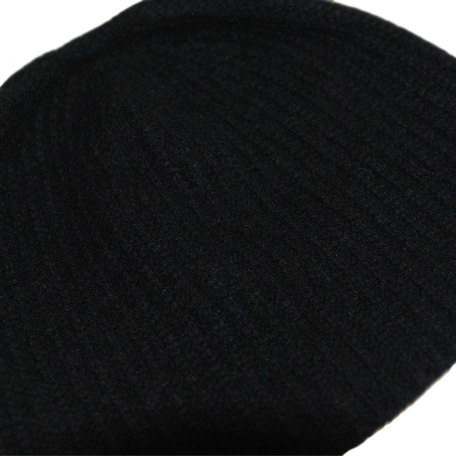 Cashmere Black Fisher Knit Skull Cap