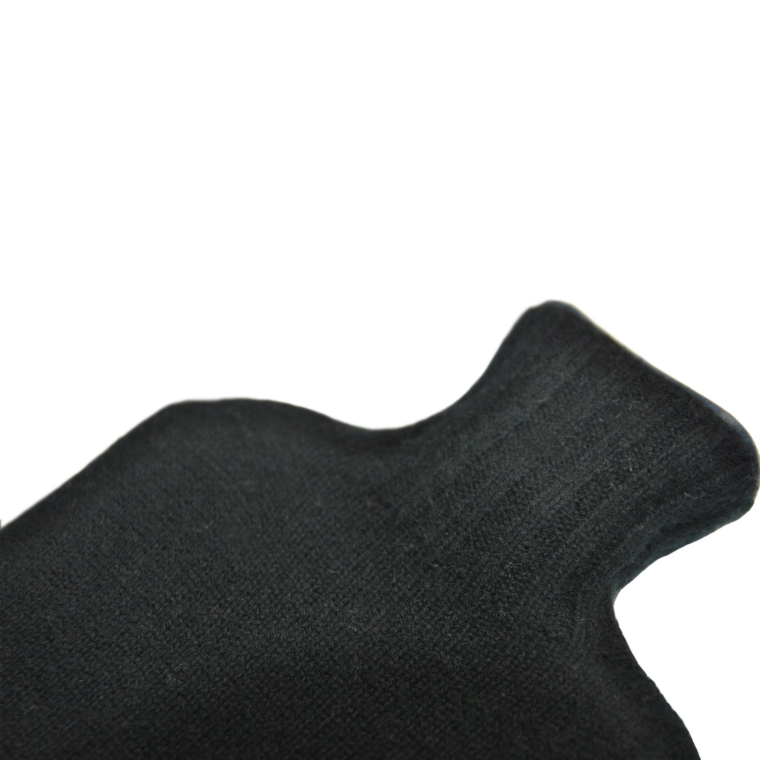 Cashmere Black Hot Water Bottle