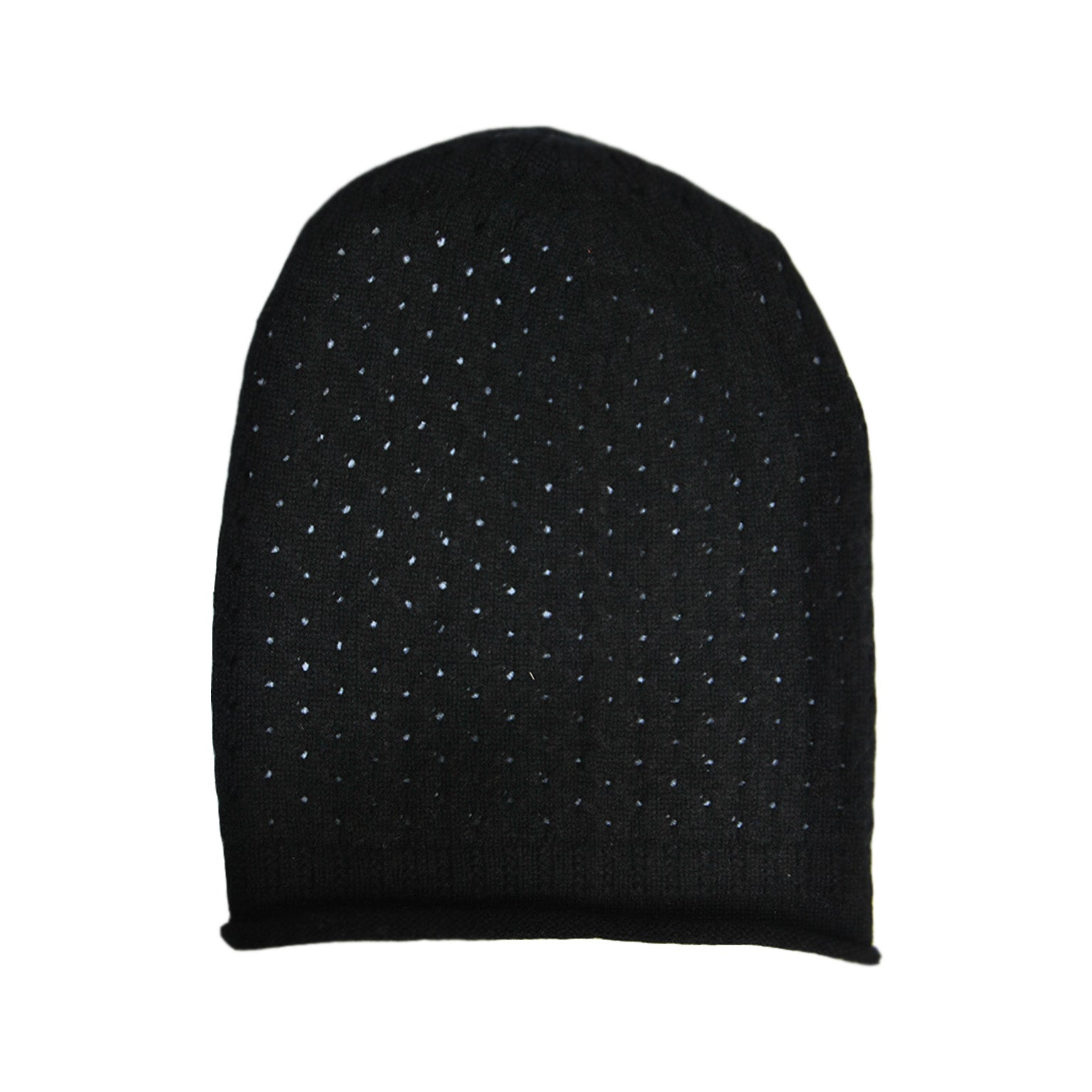 Cashmere Mesh Slouch Beanie