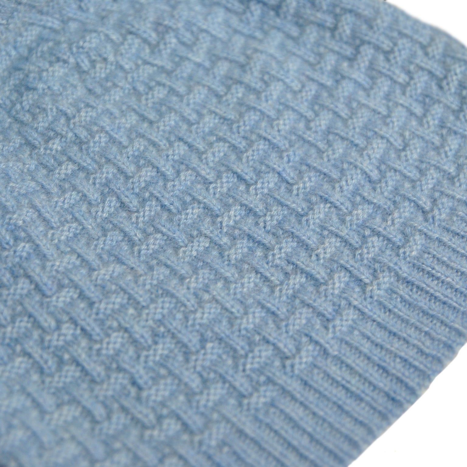 Cashmere Blue Purl Beanie