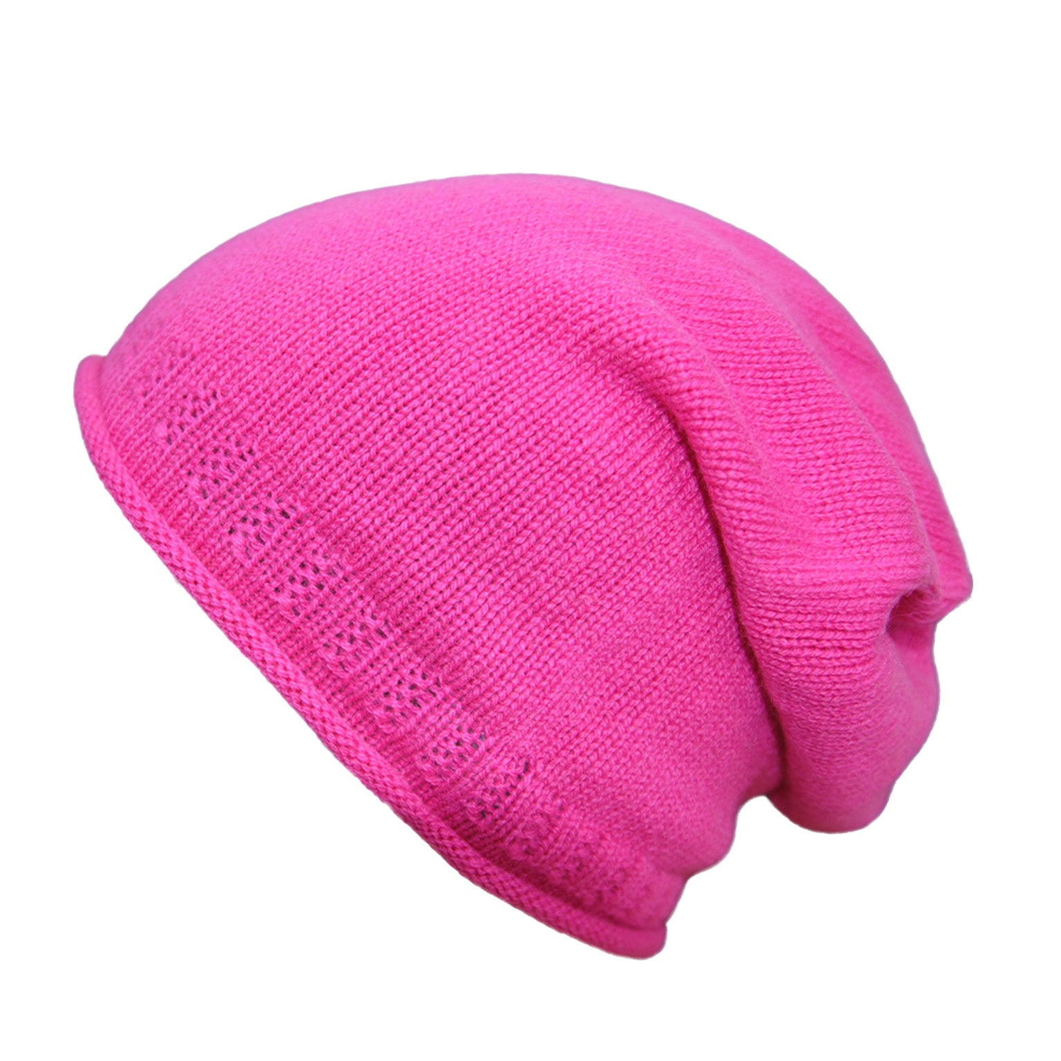 Cashmere Cerise Slouch Beanie