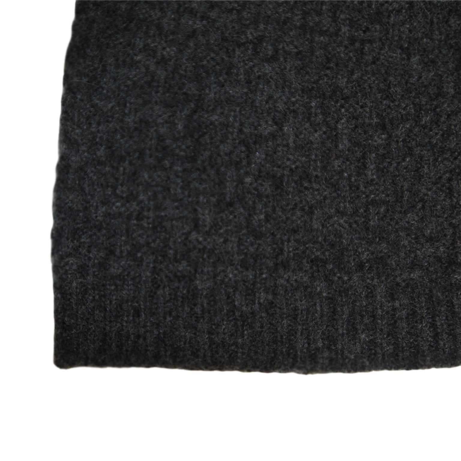 cashmere charcoal purl beanie
