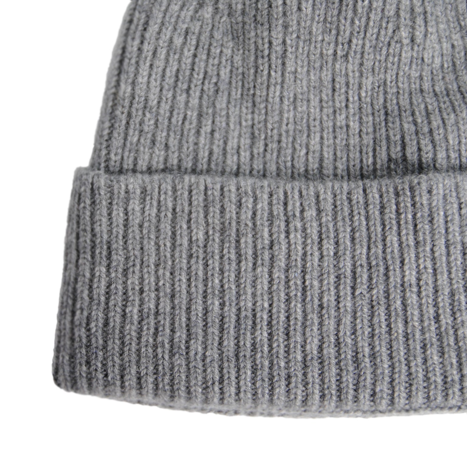 Cashmere Grey Heavy Knit Beanie