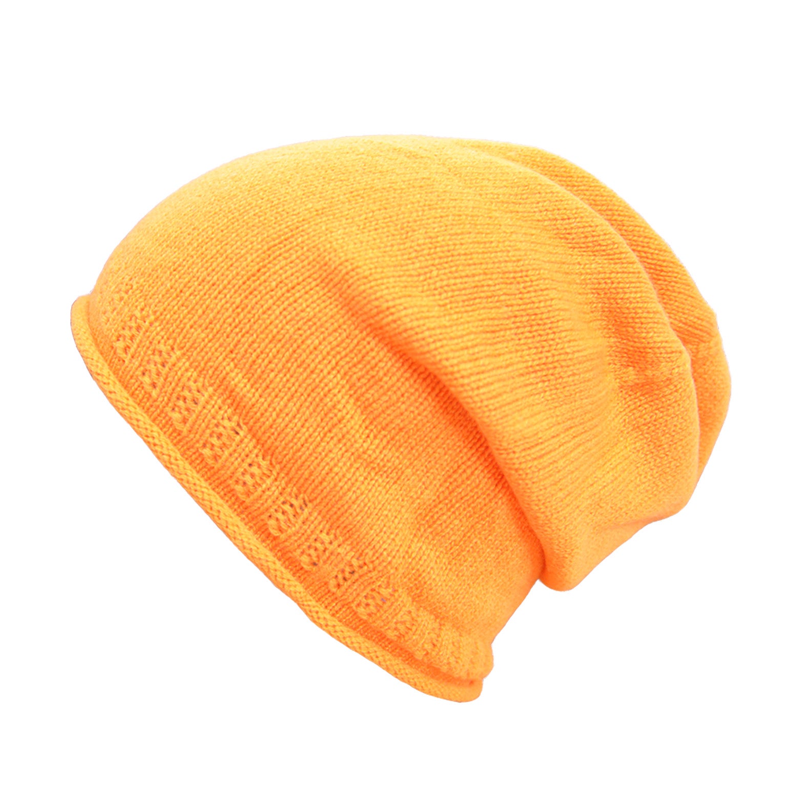 Orange Slouch Beanie Hat
