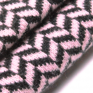 Cashmere Black & Pink Shoulder Poncho