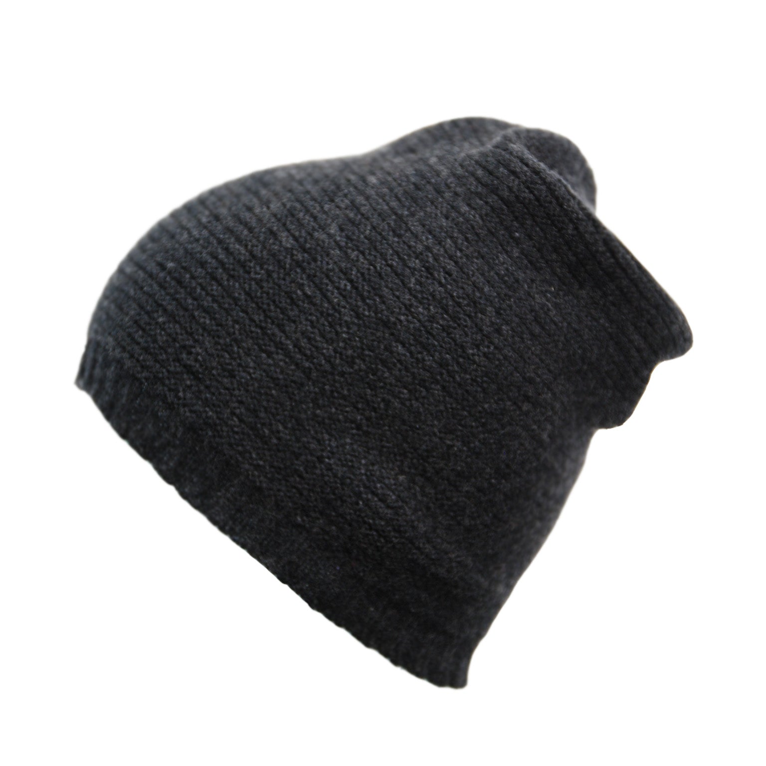 Cashmere Purl Slouch Beanie