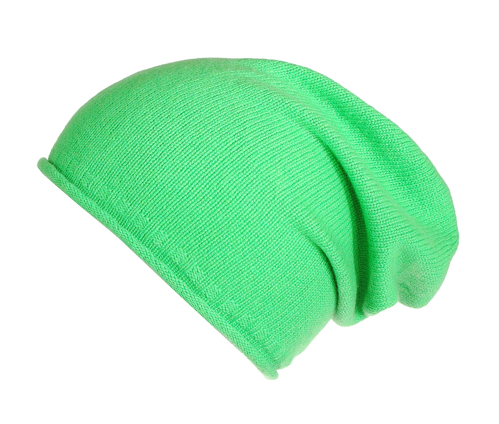 Green Slouch Beanie Hat