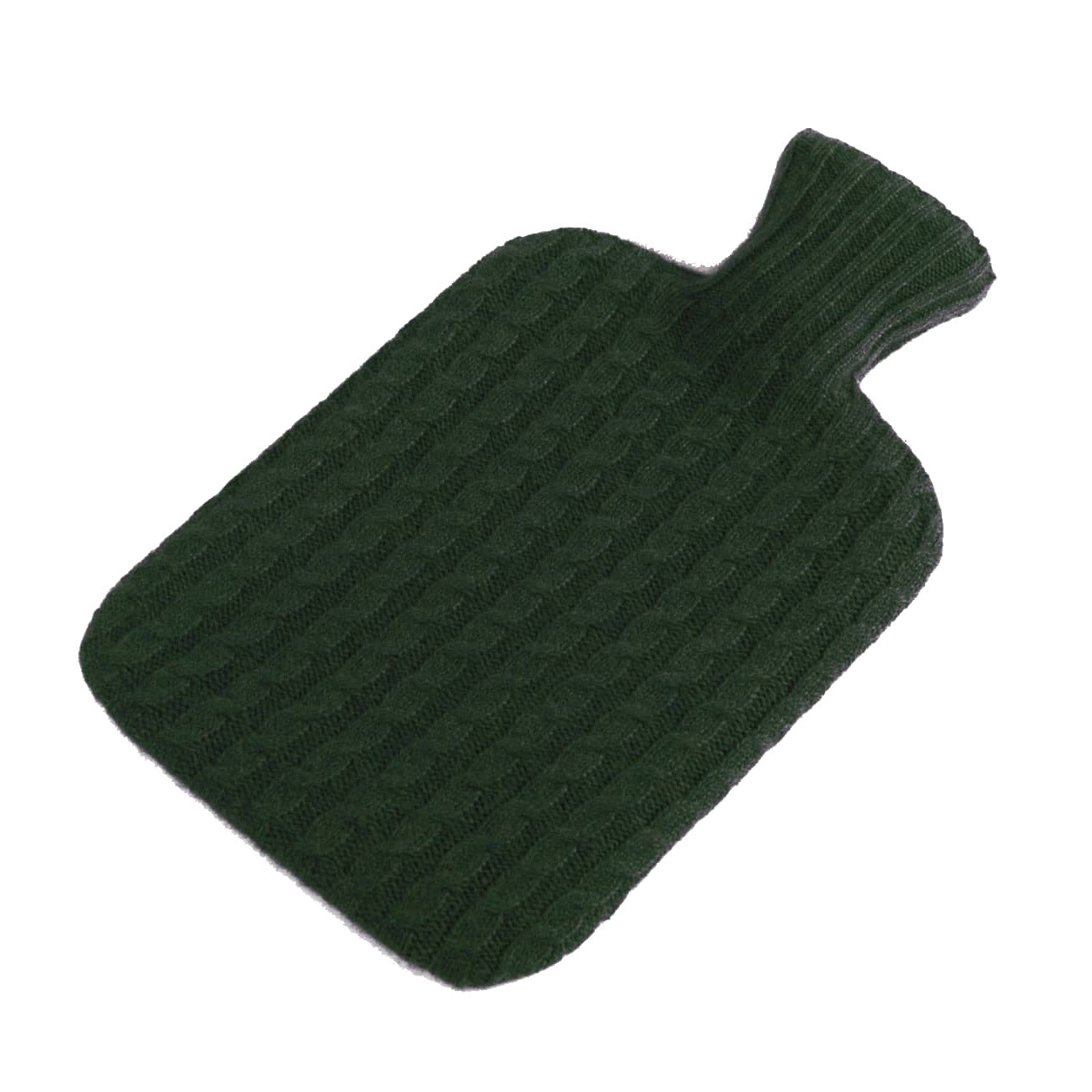 Khaki Cable Hot Water Bottle