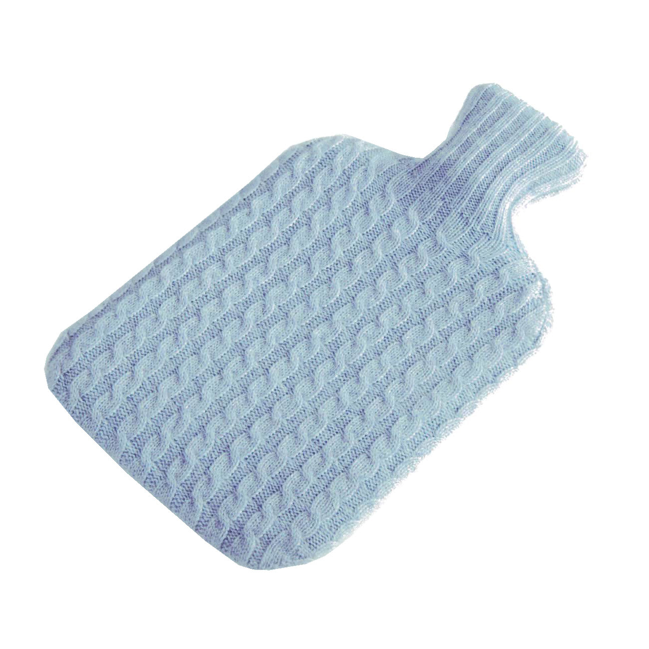 Baby Blue Cable Hot Water Bottle