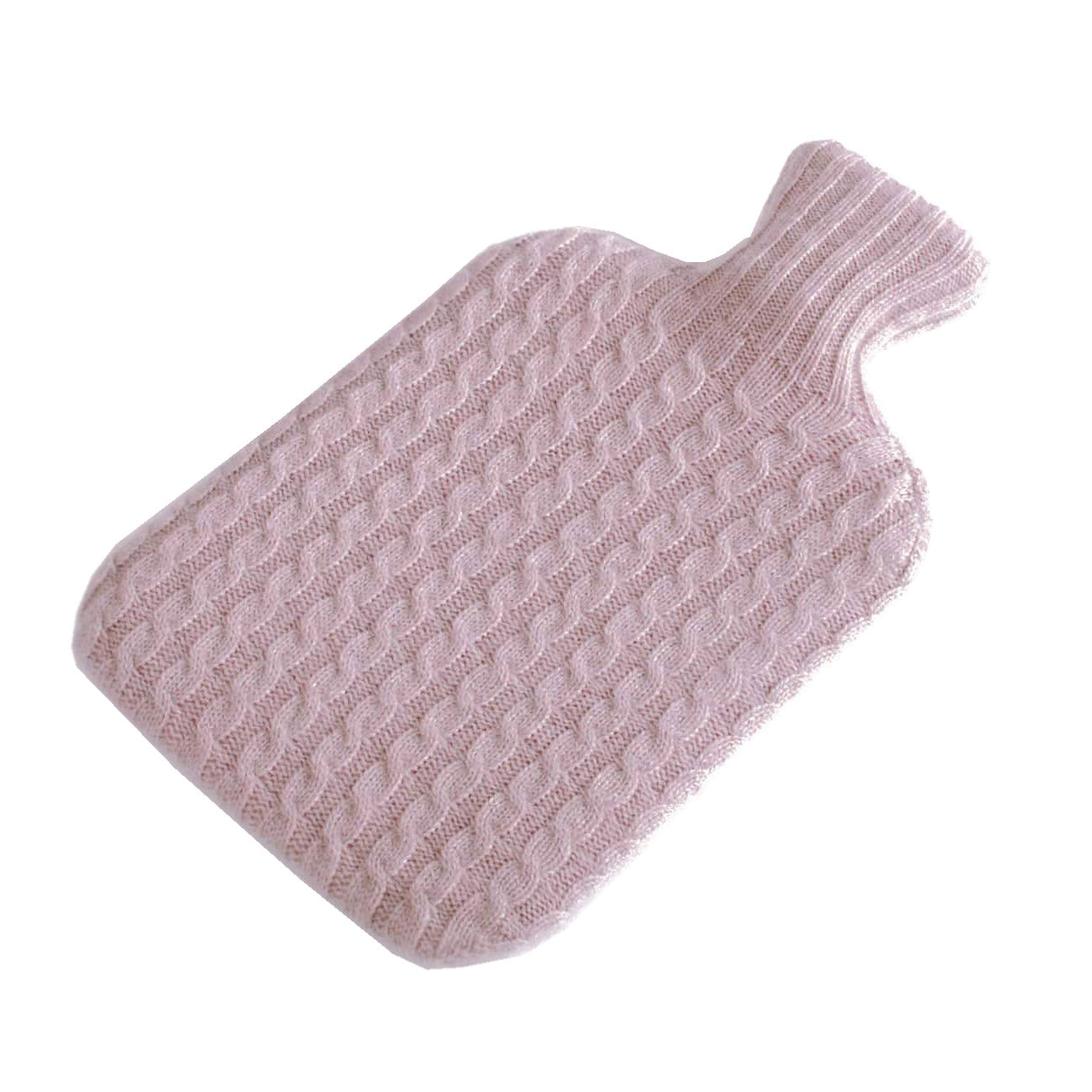 Pink Cable Hot Water Bottle