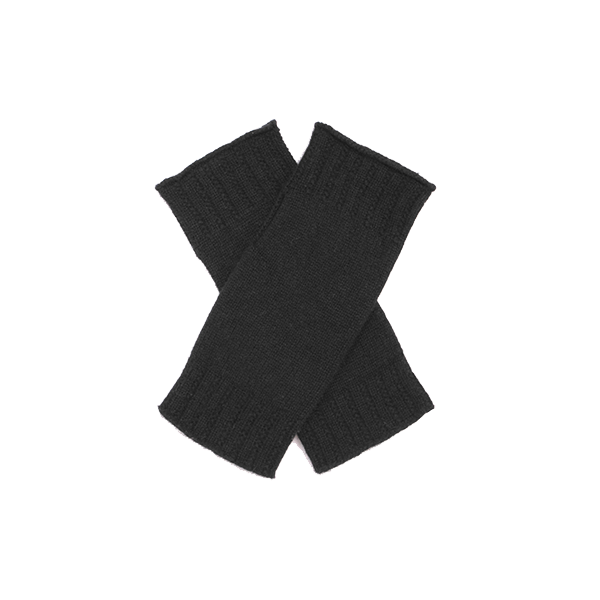 Cashmere Black Wrist Warmers