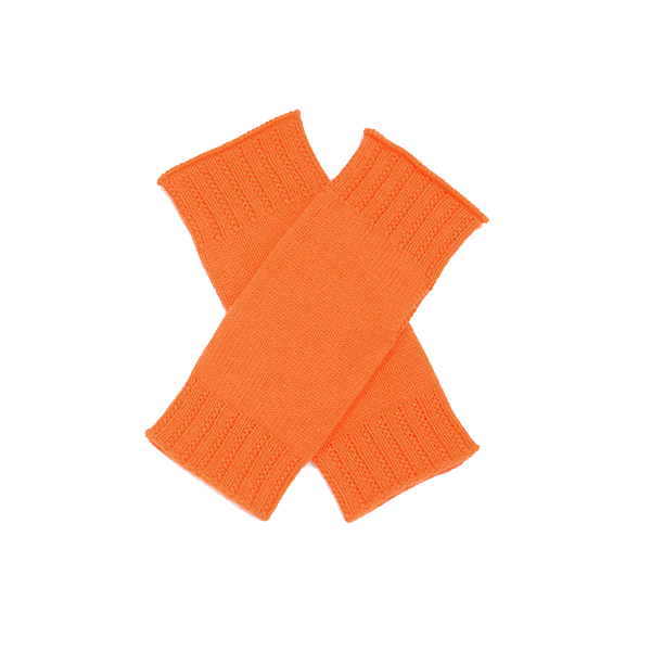 Cashmere Orange Wrist Warmers