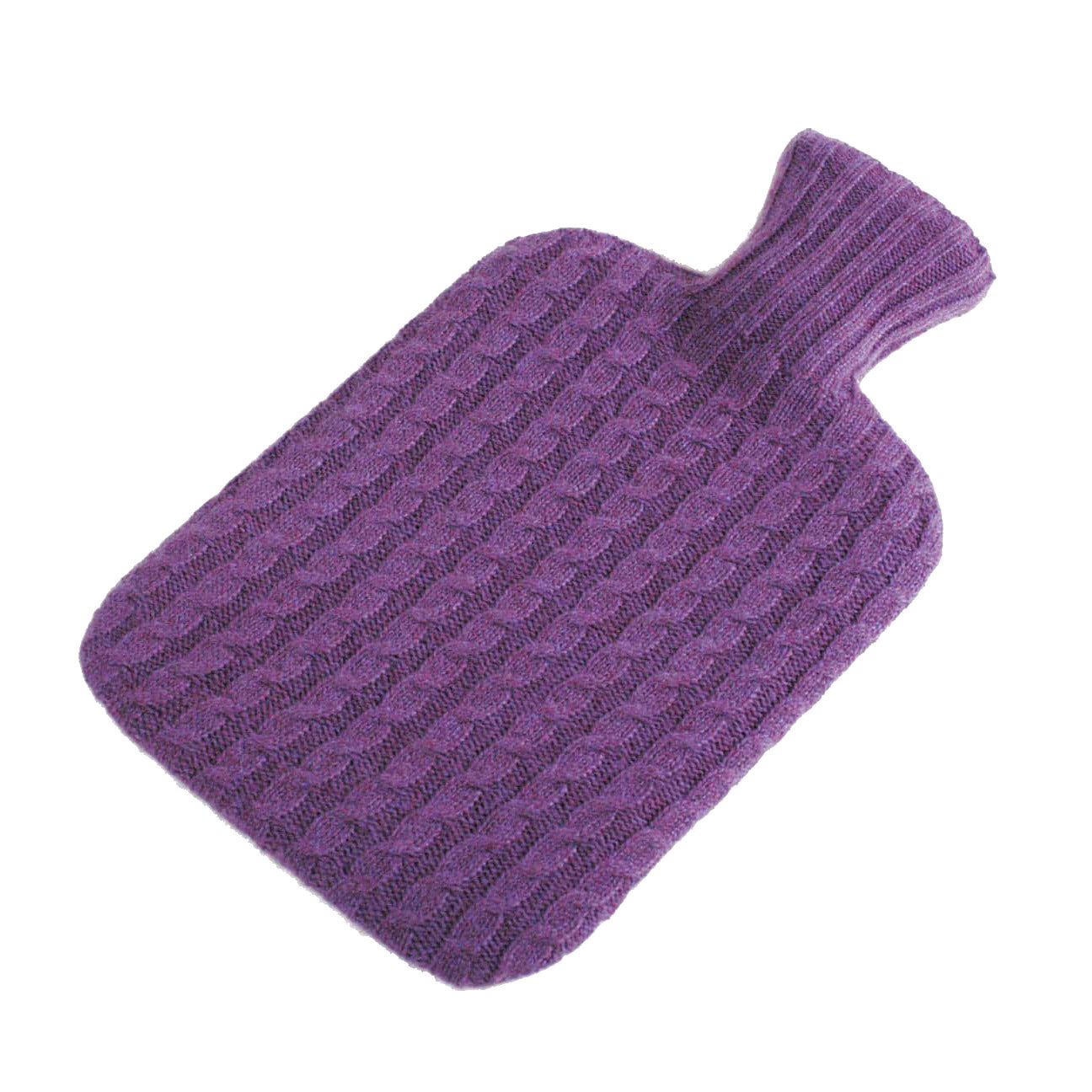Purple Cable Hot Water Bottle