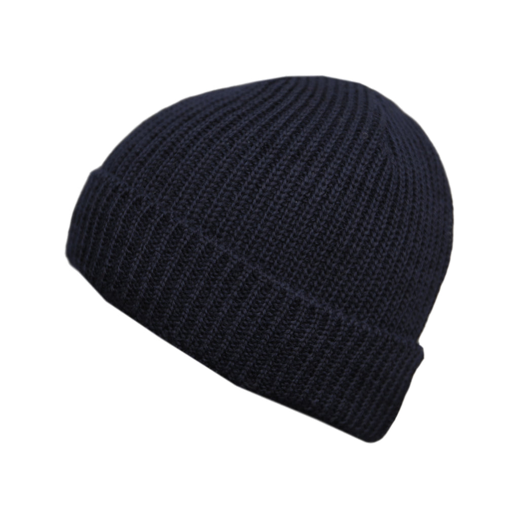 navy knit beanie