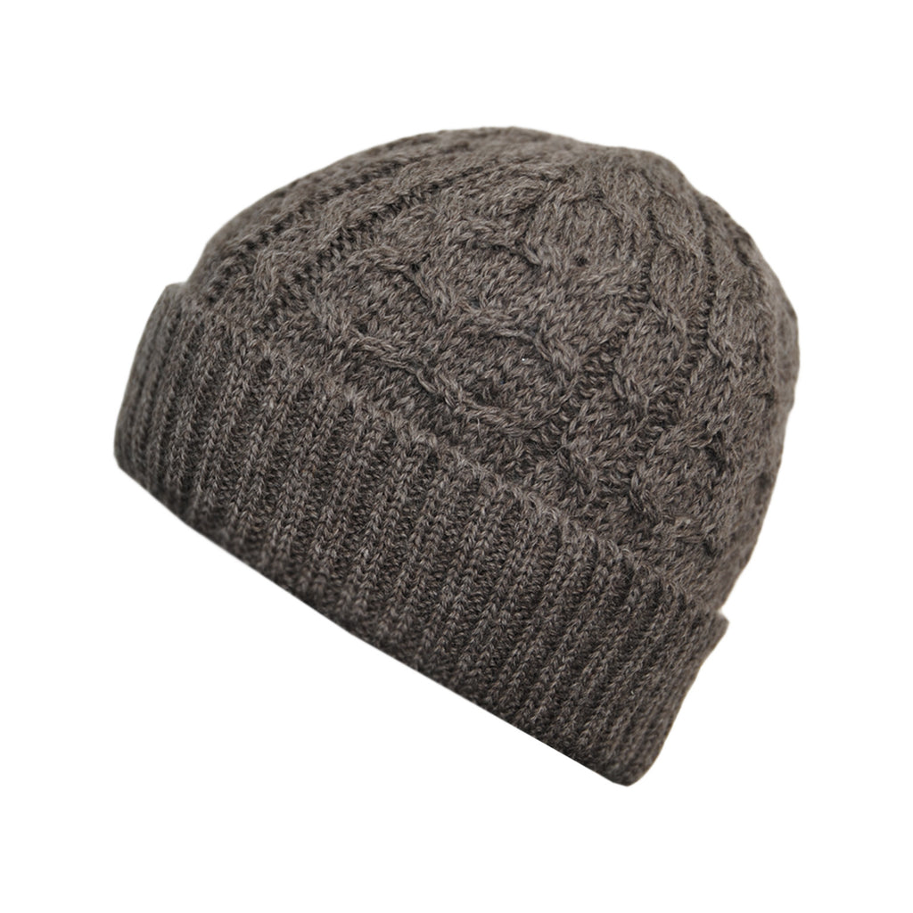 Grey knit beanie