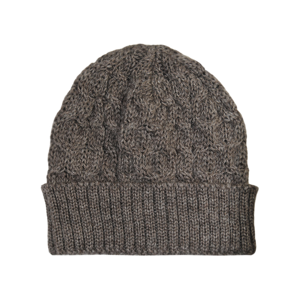 Grey knit beanie