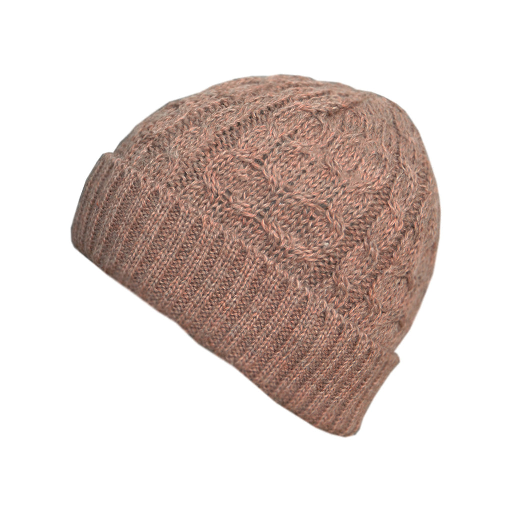 brown knit beanie