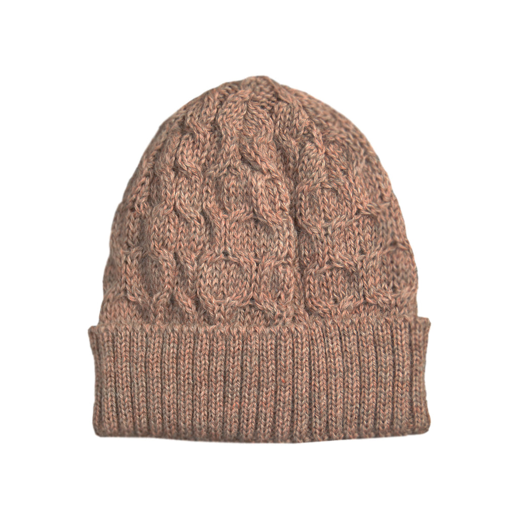 brown knit beanie
