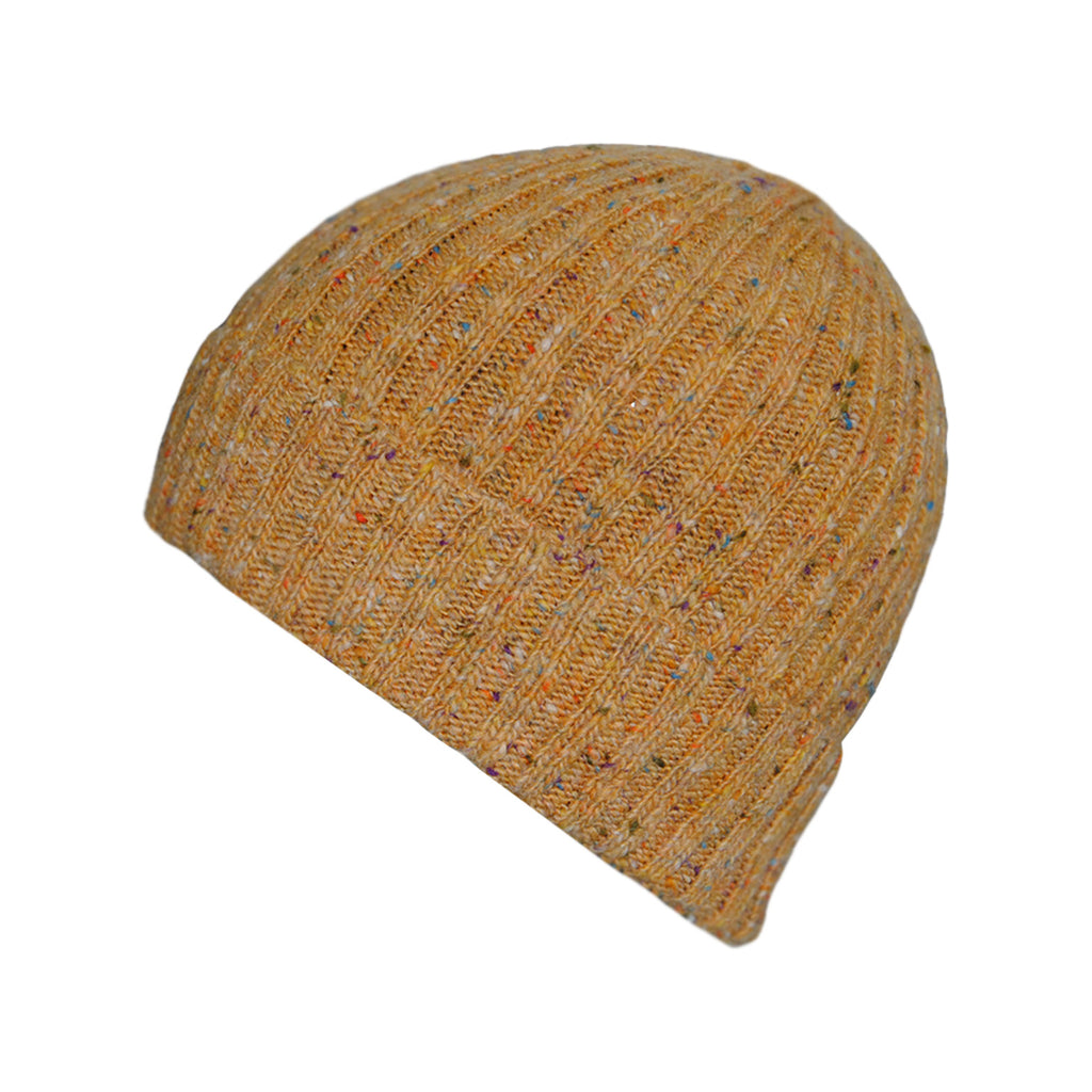 yellow knit beanie
