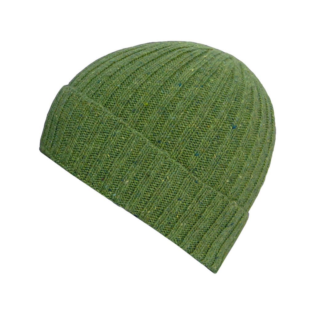 green knit beanie