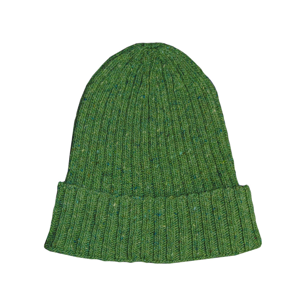 green knit beanie