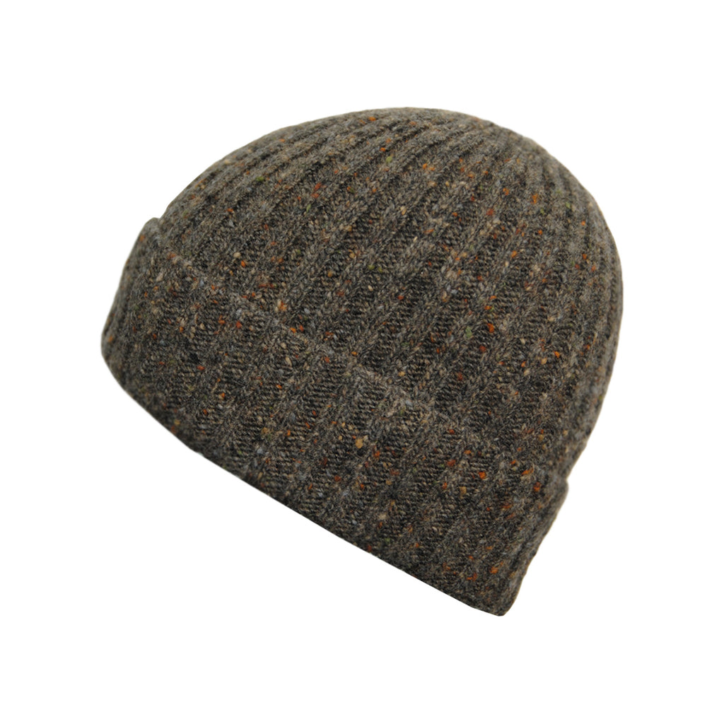brown knit beanie