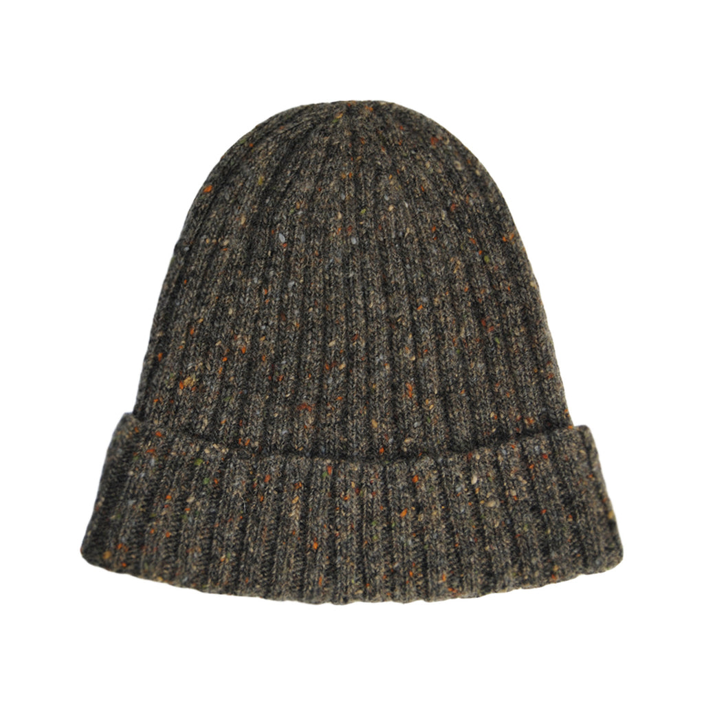 brown knit beanie