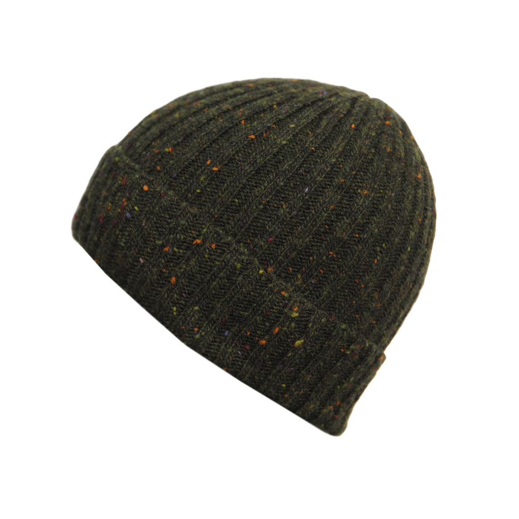 green knit beanie