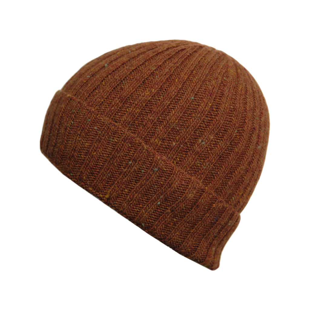 brown knit beanie